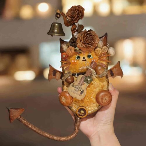 Bat-Wing Pod Doll – Woodland Cat Bard