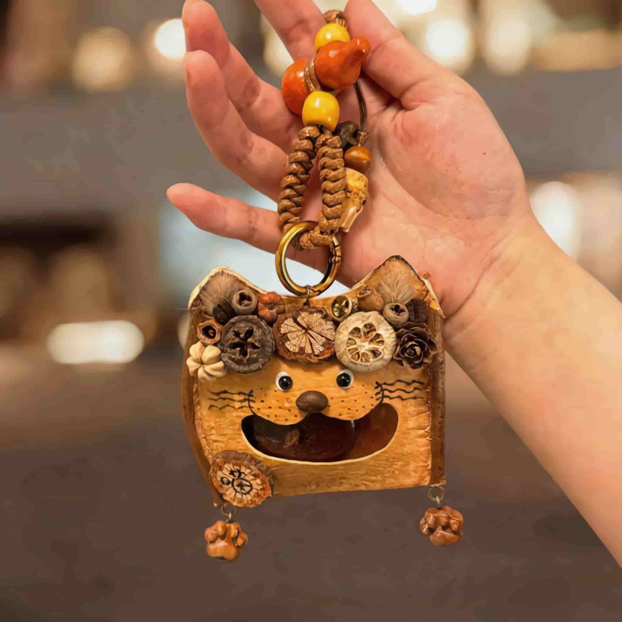 Open-Mouth Pod Doll – Pumpkin Whisker Kitty