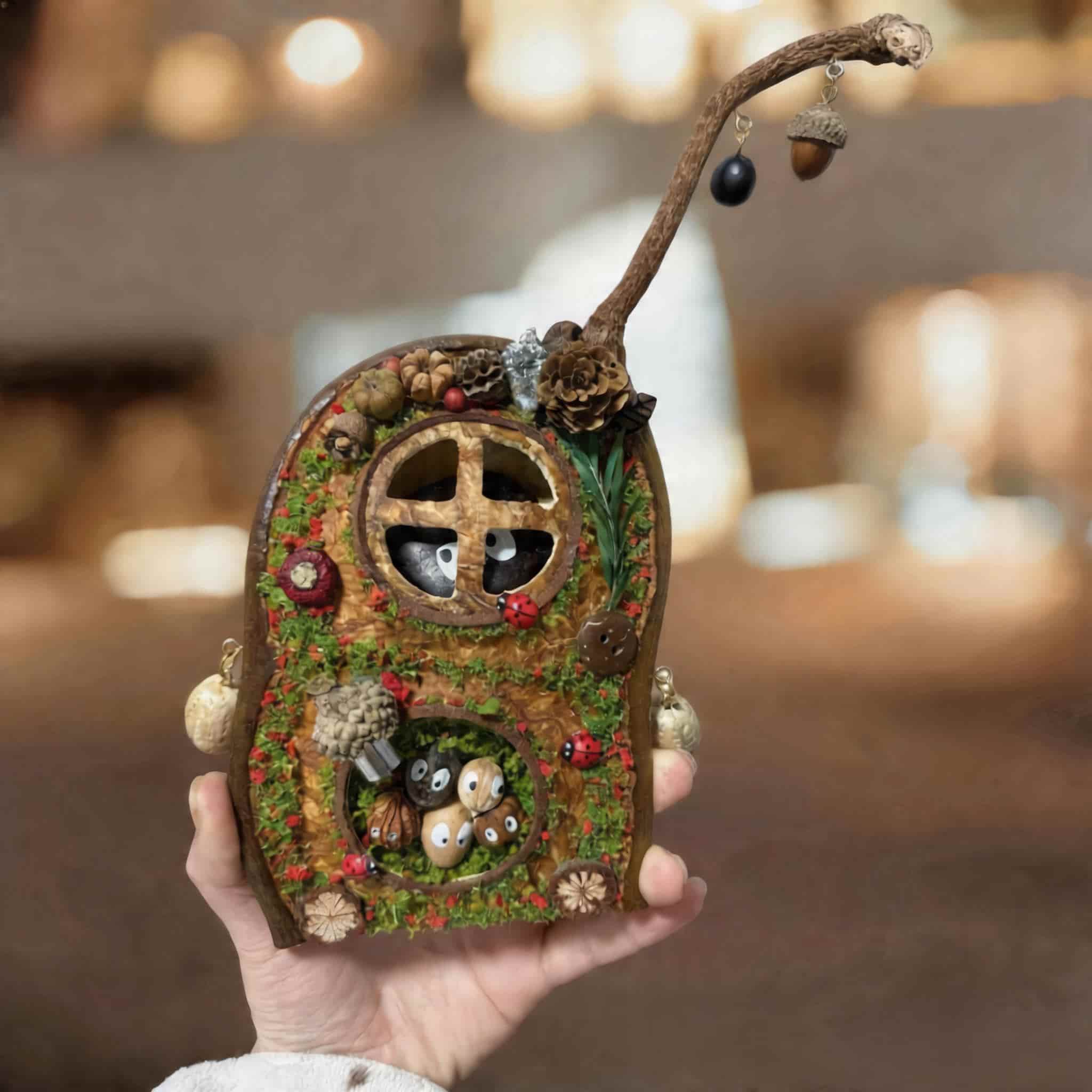 Pod House Ornament – Berryglow Twin Window Hollow