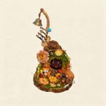 Bell Pod House Deerlight Moss Nook finished pod house on plain background