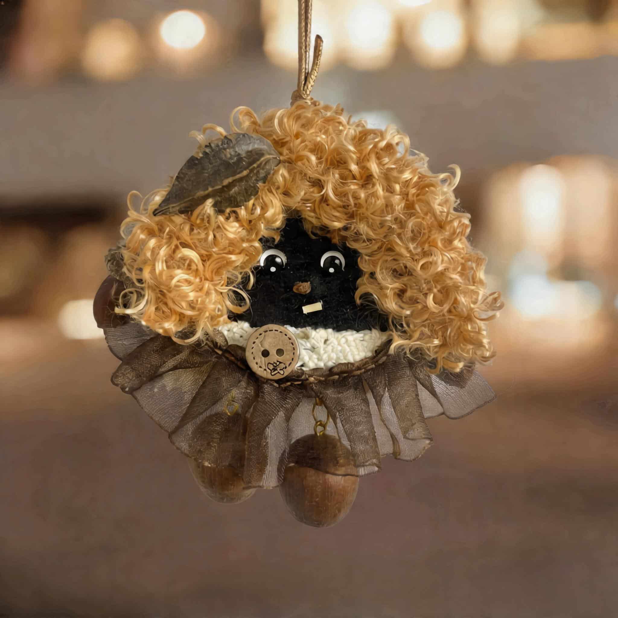 Double-Sided Pod Doll – Cocoa Ruffle Puff