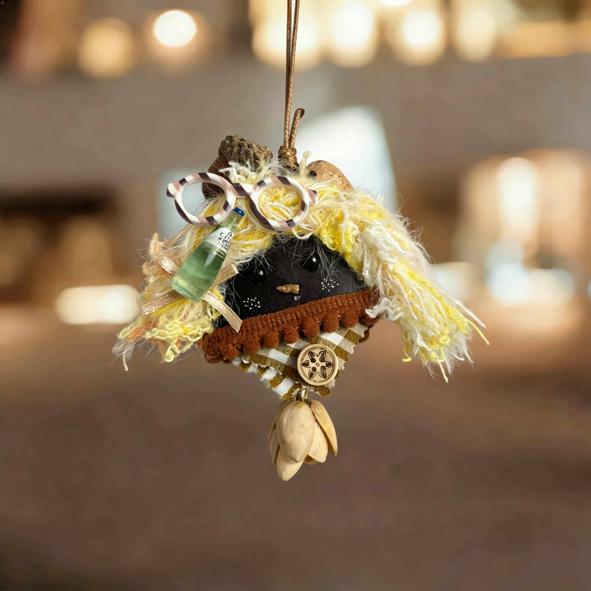 Double-Sided Pod Doll – Lemon Soda Peace Bean