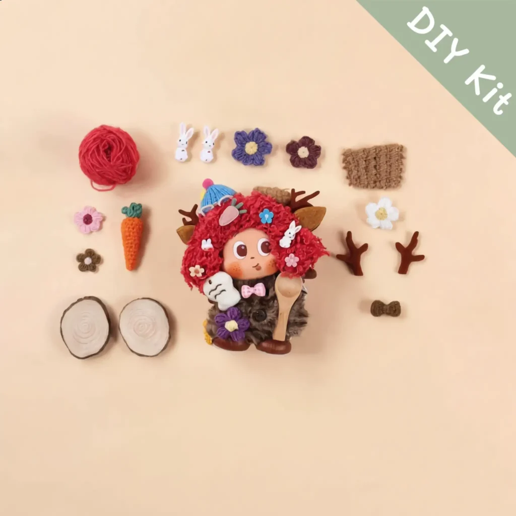Poddolls DIY Kit flat-lay showing kit pieces