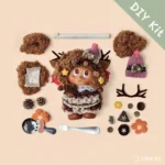 DIY Kit for Pod Doll – materials laid out