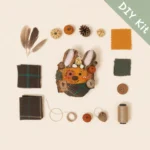 DIY Kit for Pod Doll – Pumpkin Bunny