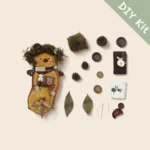 DIY Kit flat-lay for Pod Doll – Mossy-Haired Yellow Scout.