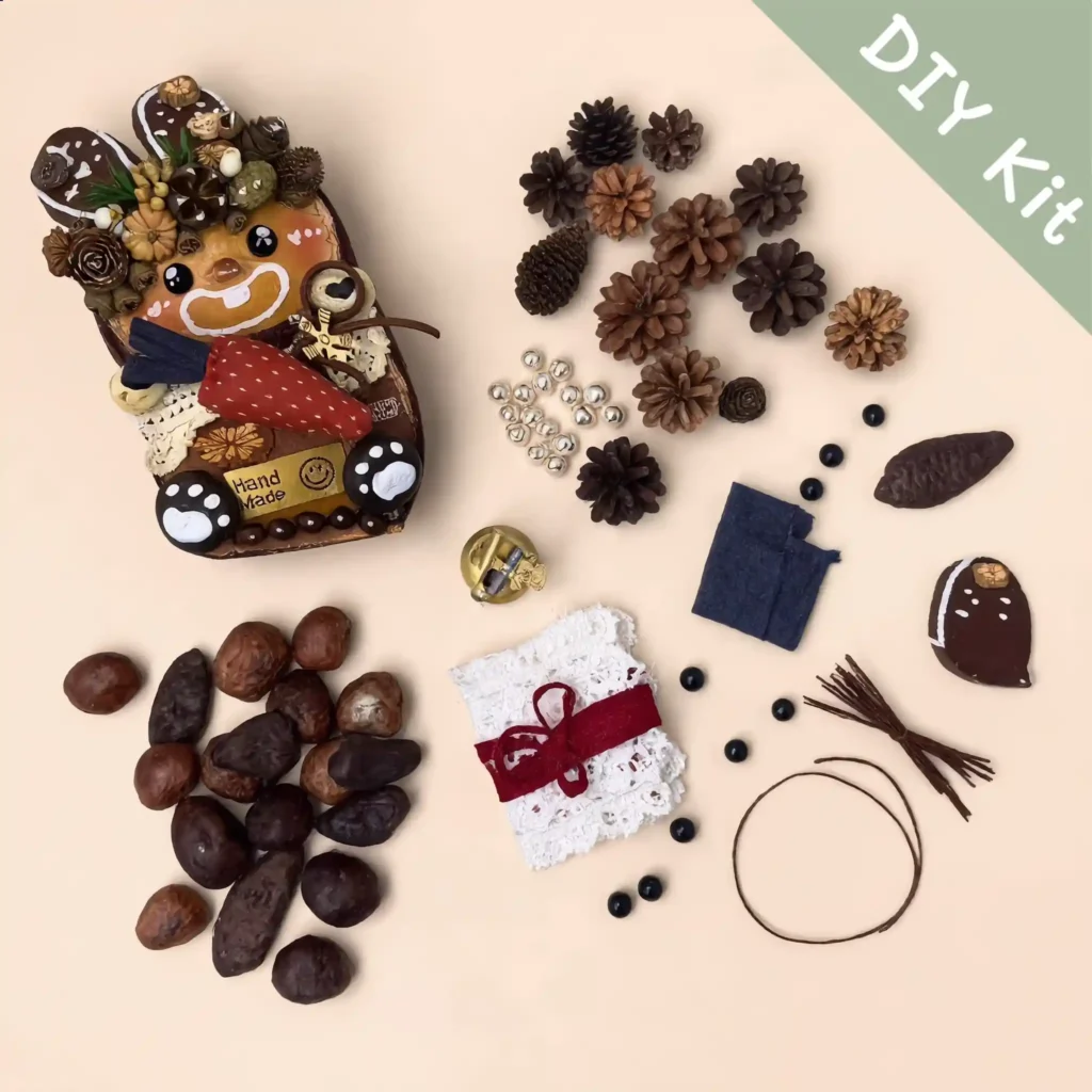Poddolls DIY Kit for Pumpkin Face Pod Doll
