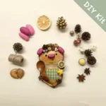 DIY Kit flat-lay for Pod Doll – Pink-Nosed Forest Friend