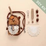 DIY Kit for Pod Doll – Sunburst Seed Pod Face laid out