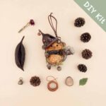 DIY Kit for Pod Doll with seed pods and craft supplies