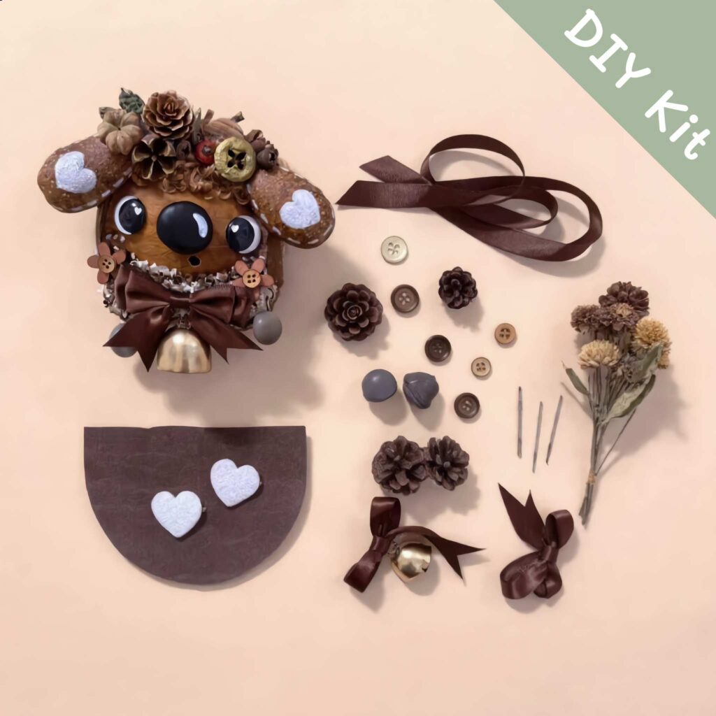 DIY Kit for Pod Doll – Pinecone Crown