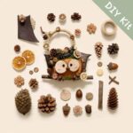 DIY Kit for Pod Doll – Seed Pod Face (Flat Lay)