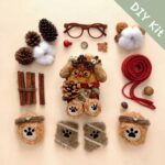 DIY Kit for Pod Doll – Bulldog with Round Glasses