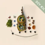 DIY Kit image for Pod Doll – Colorful Garden Scene laid out