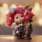 Poddolls Floral Deer Crown finished doll - main image