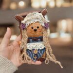 Finished Pod Doll – Flowered Seed Pod Bear by Poddolls