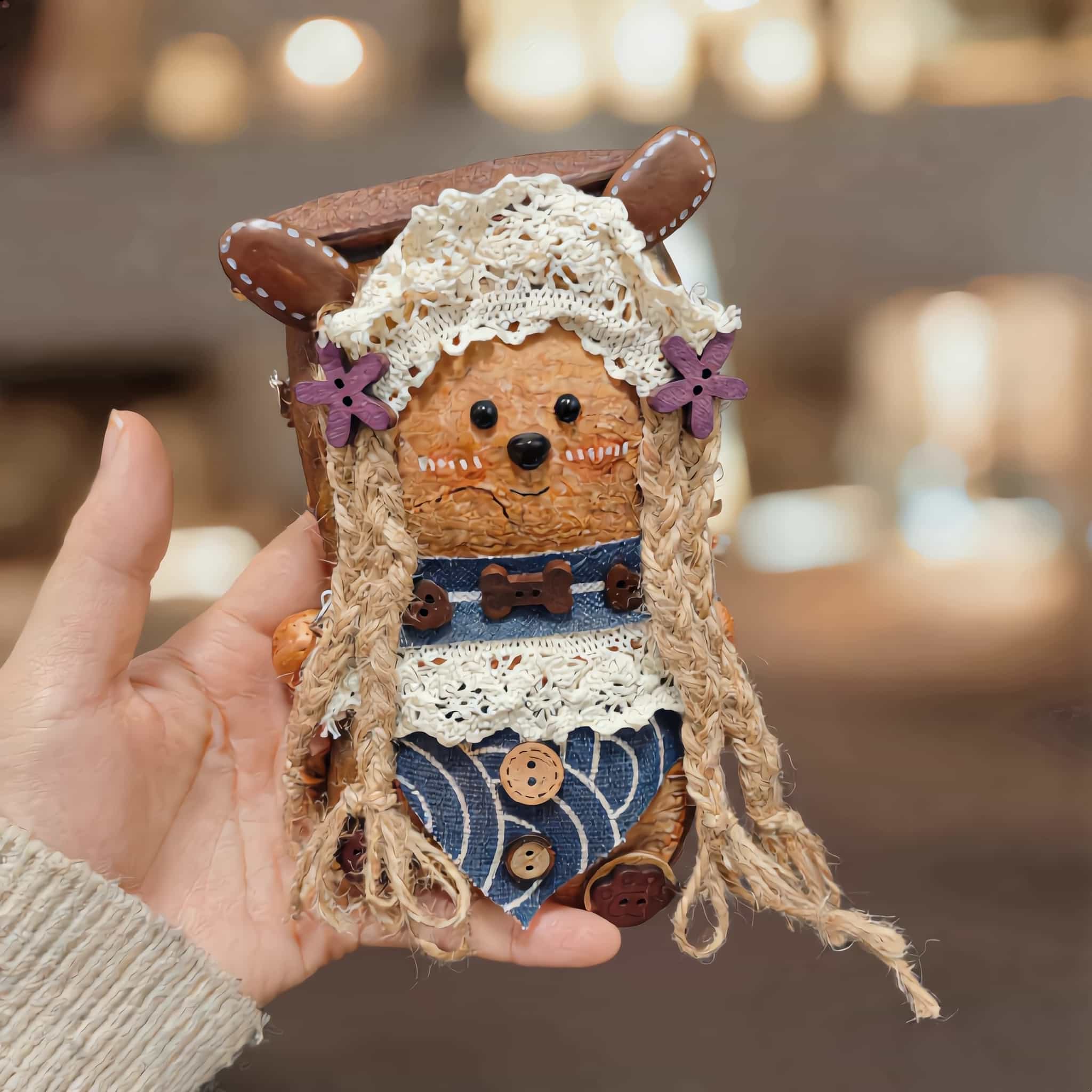 Pod Doll – Flowered Seed Pod Bear