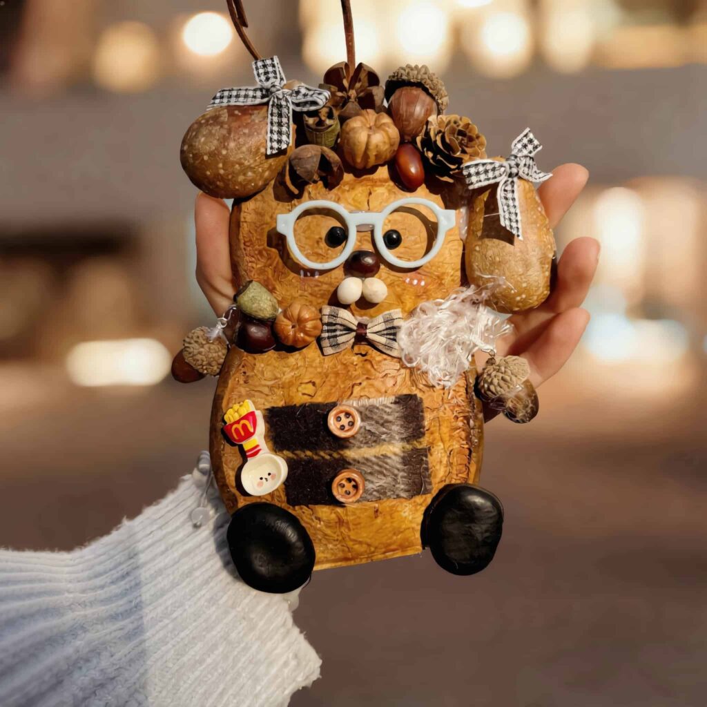 Finished Pod Doll – Glasses Bear by Poddolls