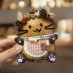 Finished Open-Mouth Pod Doll with Floral Pumpkin Crown