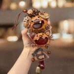 Open-Mouth Pod Doll – Pumpkin-Dog finished doll