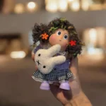 Finished Pod Doll with flower crown
