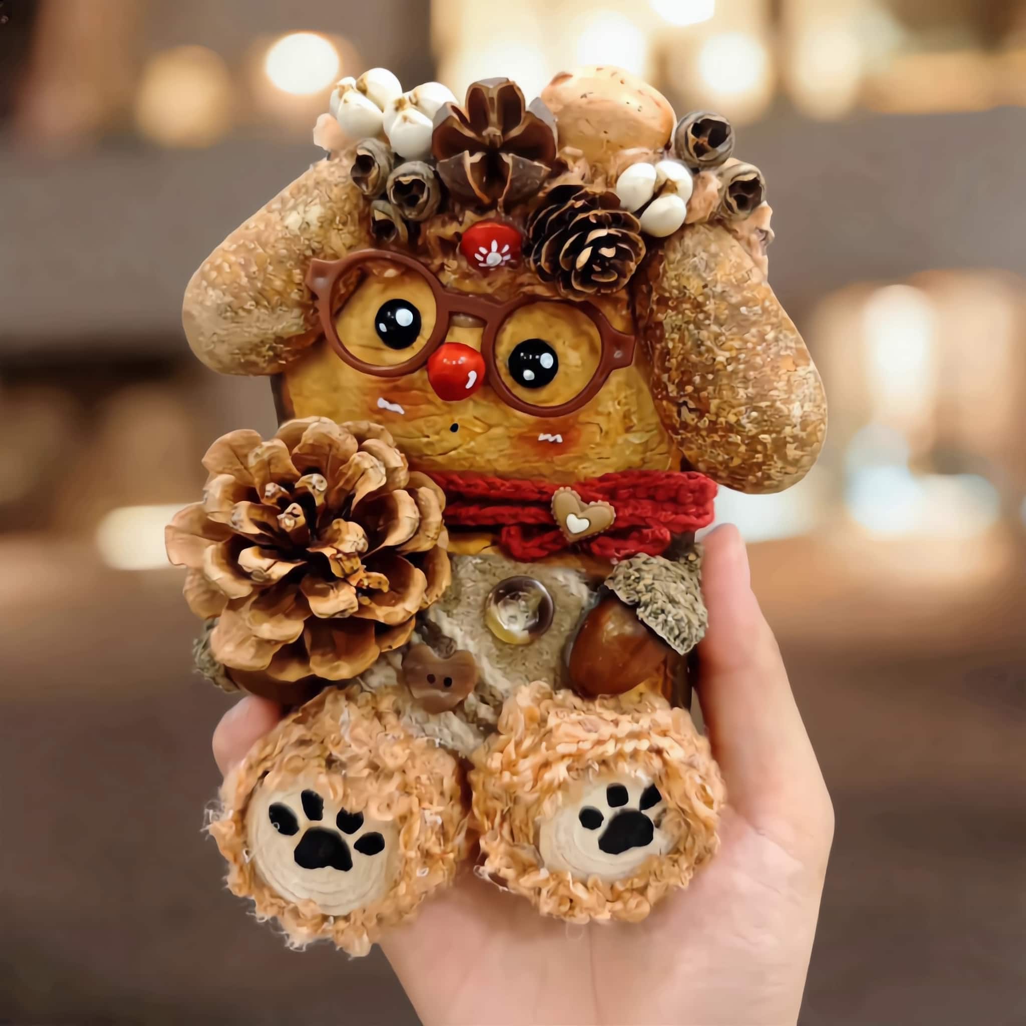 Pod Doll – Bulldog with Round Glasses