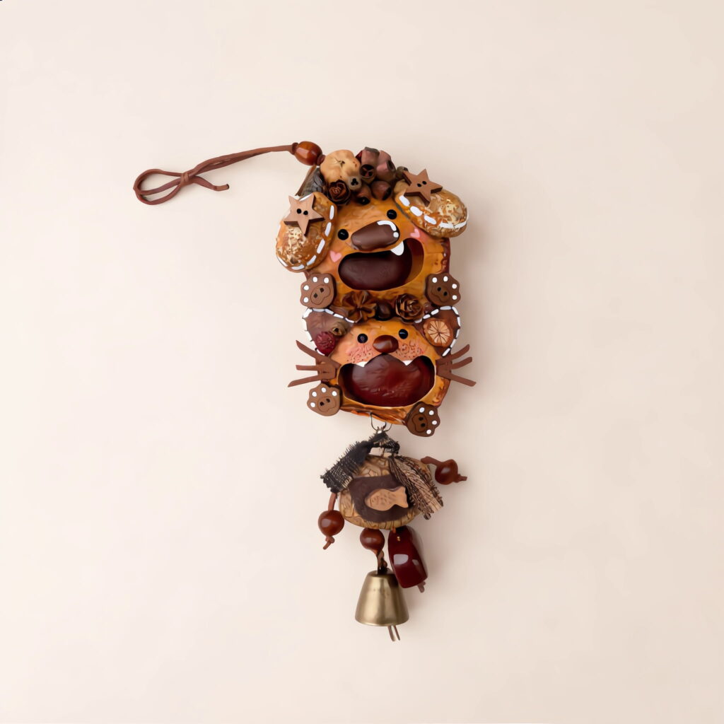 Open-Mouth Pod Doll – Pumpkin-Dog finished doll details gallery