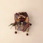 Close-up detail of Open-Mouth Pod Doll – Forest Critter