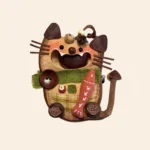 Open-Mouth Pod Doll – Orange Fox detail shot