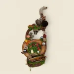 Detail view of finished Pod Doll Floral Seed Pod Creature