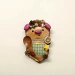 Close-up Finished Pod Doll – Pink-Nosed Forest Friend