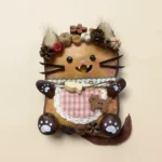 Detail view of Open-Mouth Pod Doll – Floral Pumpkin Crown