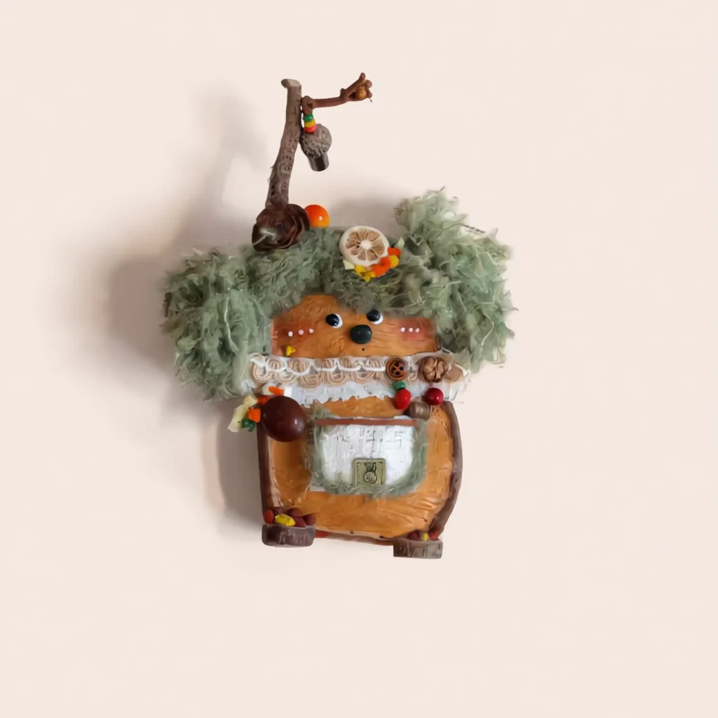 Detail view of Pod Doll Mossy Forest Creature