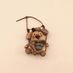 Detail view of Finished Pod Doll - Brown Bear