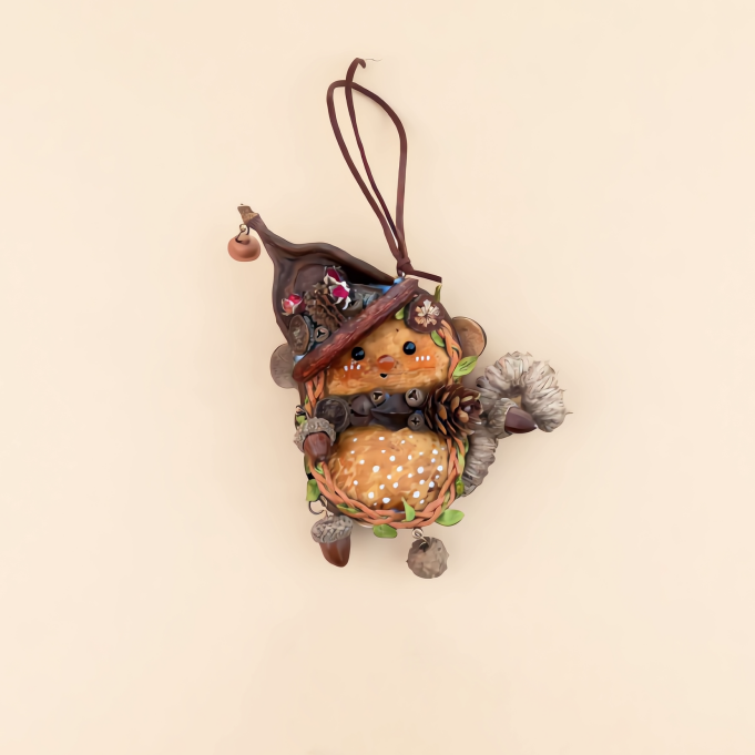 Close-up of the finished Pod Doll's details