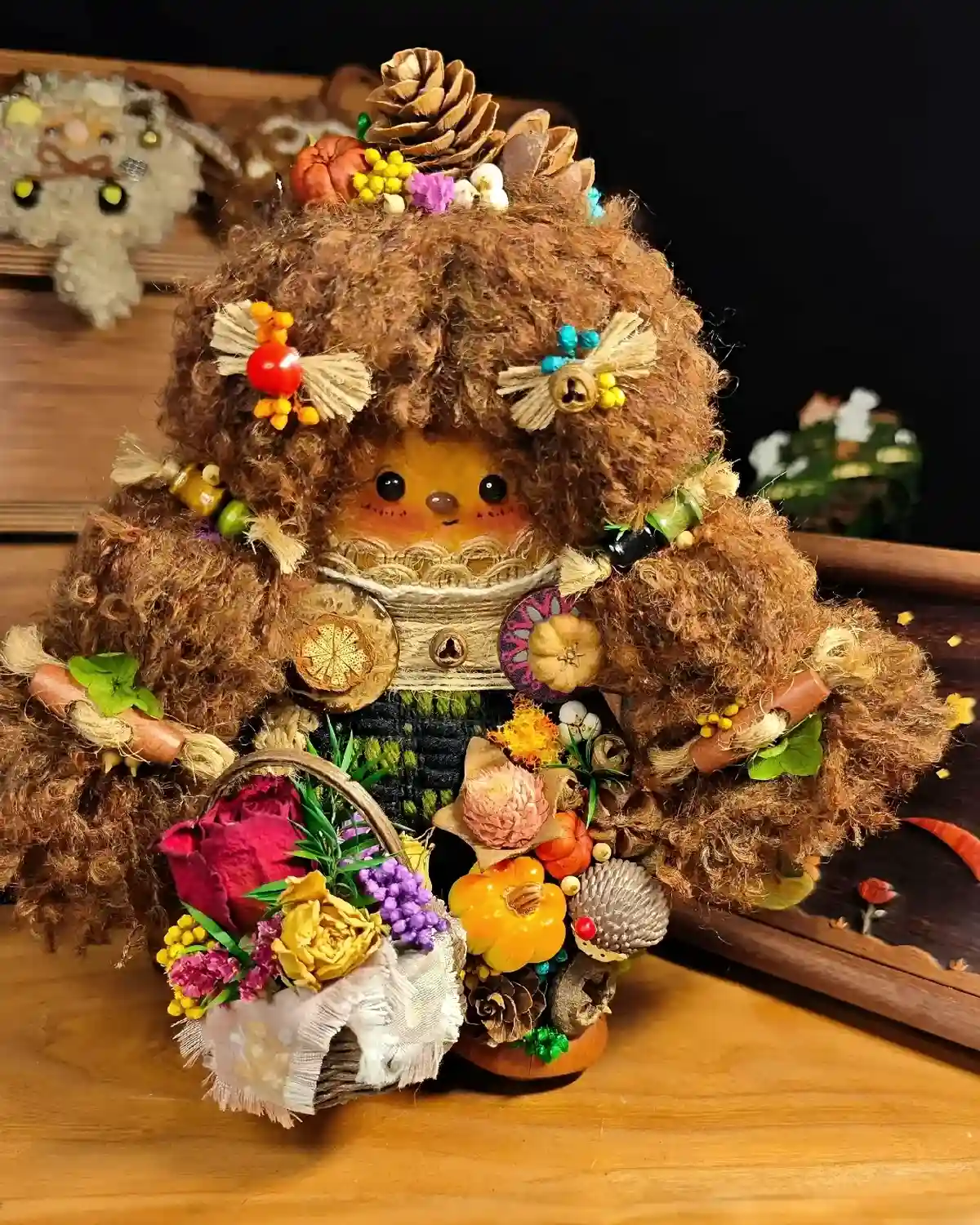 Handmade pod doll as a nature-inspired gift
